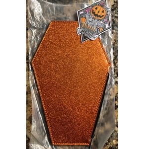 Love Pain Stitches Pumpkin Kult Coffin Coin Purse